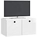 Mobile Porta TV da Muro 59,5 x 31 x 30 cm Bianco Lucido - Foto miniatura 2