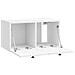 Mobile Porta TV da Muro 59,5 x 31 x 30 cm Bianco Lucido - Foto miniatura 3