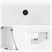 Mobile Porta TV da Muro 59,5 x 31 x 30 cm Bianco Lucido - Foto miniatura 7