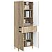 Set di armadi 2 pcs 66 x 34,5 x 90 cm Legno ingegnerizzato - Foto miniatura 2