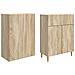 Set di armadi 2 pcs 66 x 34,5 x 90 cm Legno ingegnerizzato - Foto miniatura 3