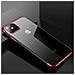 Trasparente Custodia In Tpu Con Cornice Galvanica Per Samsung Galaxy A22 4g, Rossa - Foto miniatura 4