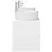 Set di Armadi da Bagno 3 pz Bianco 62,5 x 44,5 x 50 cm - Foto miniatura 2