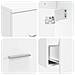 Set di Armadi da Bagno 3 pz Bianco 62,5 x 44,5 x 50 cm - Foto miniatura 3