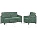 Set di Divani con Storage 2 pz Verde Mare Poliestere - Foto miniatura 1
