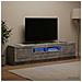 Mobile TV LED a 5 pezzi Grigio Cemento Legno ingegnerizzato - Foto miniatura 2