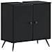 Armadio per Lavabo da Bagno BREDA Nero 59,5 x 31,5 x 59 cm - Foto miniatura 1