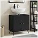 Armadio per Lavabo da Bagno BREDA Nero 59,5 x 31,5 x 59 cm - Foto miniatura 2