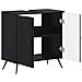Armadio per Lavabo da Bagno BREDA Nero 59,5 x 31,5 x 59 cm - Foto miniatura 3