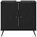 Armadio per Lavabo da Bagno BREDA Nero 59,5 x 31,5 x 59 cm - Foto miniatura 4