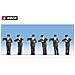 Macchinisti di locomative a vapore 6 personaggi HO - Foto miniatura 1