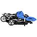 Passeggino Gemellare A Tandem In Acciaio Blu E Nero - Foto miniatura 3
