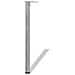 Set 4 Gambe Placcate In Nickel Per Tavolo Regolabili Altezza 870 Mm - Foto miniatura 2