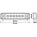 Luce Ingombro Rossa Piatta 6led 12/24v R-18 - Foto miniatura 3