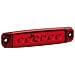 Luce Ingombro Rossa Piatta 6led 12/24v R-18 - Foto miniatura 6
