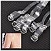 Set 6pz. Bretelle Spalline Reggiseno Trasparente Invisibile Silicone Ganci 12mm Regolabile - Foto miniatura 2