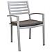 Dexter - Poltrona Da Giardino In Alluminio Impilabile Completa Di Cuscino - Foto miniatura 1