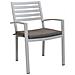 Dexter - Poltrona Da Giardino In Alluminio Impilabile Completa Di Cuscino - Foto miniatura 2