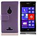 Custodia Compatibile Con Nokia Lumia 925 In Viola Lilla - Coperchio Protettivo In Similpelle Liscia E Tasca Per Carte Di Credito - Foto miniatura 2