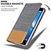 Custodia Compatibile Con Huawei Enjoy 7 Plus In Grigio Chiaro Marrone - Coperchio Protettiva Con Chiusura Magnetica, Funzione Stand E Tasca Per Le Carte - Foto miniatura 6