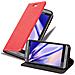 Custodia Compatibile Con Htc Desire 530 / 630 In Rosso Mela - Coperchio Protettiva Con Chiusura Magnetica, Funzione Stand E Tasca Per Le Carte - Foto miniatura 1
