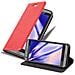 Custodia Compatibile Con Htc Desire 530 / 630 In Rosso Mela - Coperchio Protettiva Con Chiusura Magnetica, Funzione Stand E Tasca Per Le Carte - Foto miniatura 4