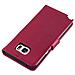 Custodia Compatibile Con Samsung Galaxy Note 5 In Rosso Vinaccia - Coperchio Protettiva Con Chiusura Magnetica, Funzione Stand E Tasca Per Le Carte - Foto miniatura 8