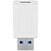 Usb3.0acfw Adattatore Per Inversione Del Genere Dei Cavi Usb A Usb C Bianco (usb3.0 A - Usb-c M-f, White - - Foto miniatura 2