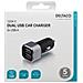 Caricabatteria Per Auto Usb Deltaco, 2x Usb-a, 2,4 A, Totale 17 W - Foto miniatura 2