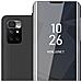Custodia Compatibile Con Xiaomi Redmi 10 / Redmi Note 11 4g In Tormalina Nera - Clear View Specchio Coperchio Protettivo Con Funzione Di Supporto Protezione A 360 Gradi - Foto miniatura 1