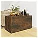 Cassapanca Rovere Fumo 84x42x46 Cm In Legno Ingegnerizzato - Foto miniatura 3