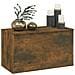 Cassapanca Rovere Fumo 84x42x46 Cm In Legno Ingegnerizzato - Foto miniatura 5