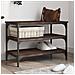 Panca Portascarpe Rovere Marrone 70x38,5x49cm Legno Multistrato - Foto miniatura 1