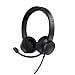 HS-260 Auricolare Cablato Passanuca Ufficio USB tipo A Nero - Foto miniatura 1