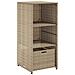 Armadietto Portaoggetti Giardino Beige 50x55x115cm Polyrattan - Foto miniatura 2
