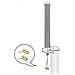 Antenna multibanda LTE WLAN 2,4 GHz Antenna 1 x SMA maschio 1 x RP-SMA maschio 2 - 3 dBi 2 x 20 cm RG-178 omnidirezionale per esterno grigio - Foto miniatura 1