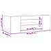Mobile Porta TV con LED Artigianale 90x39x30 cm Multistrato - Foto miniatura 6