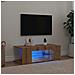 Mobile Porta TV con LED Artigianale 90x39x30 cm Multistrato - Foto miniatura 9