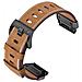 Cinturino In Vera Pelle Per Garmin Fenix 8/7x/7/6/5/965 Brown 26 Mm - Foto miniatura 3
