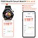 Smartwatch Con Ecg, Analisi Della Composizione Corporea, Analisi Della Composizione Del Sangue (acido Urico, Lipidi Nel Sangue) Black Leather Strap - Foto miniatura 4