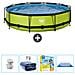 Piscina Fuori Terra - In Giro - 360x360x76 Cm - Groen - Include Accessori Coordinati Cb22 - Foto miniatura 1