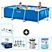 Piscina Fuori Terra - Rettangolo - 300x200x75 Cm - Blu - Include Accessori Coordinati A158 - Foto miniatura 1
