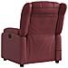 Poltrona Massaggiante Reclinabile Rosso Vino In Similpelle - Foto miniatura 4