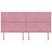 Testiera a blocchi di diamante rosa 200 cm velluto - Foto miniatura 4
