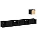 Set di Mobile TV in 4 Pezzi Rovere Nero in Legno Ingegnerizzato - Foto miniatura 7