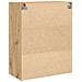 Armadio a Muro con Porte in Vetro Rovere Artigianale 69.5x34x90 cm - Foto miniatura 8