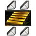 Lampada Solare Da Esterno Per Gradini E Scale (luce Calda)   4 Pack - Foto miniatura 1