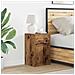 Armadio da Letto LED con cassetto Legno vecchio 38 x 34 x 61 cm - Foto miniatura 2