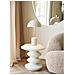Tavolino Blackburn - Bianco - Fibra Di Argilla - 36x36x45,5 Cm - Foto miniatura 2