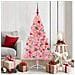 Albero di Natale artificiale con luci integrate Rosa 150 cm PVC - Foto miniatura 2